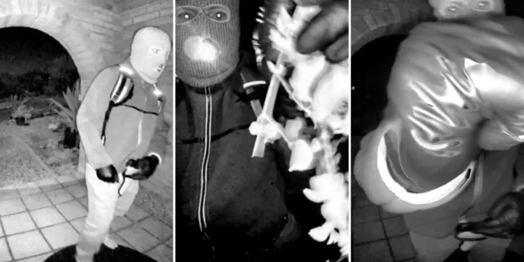 Video screen grabs of home camera from Nancy Guthrie's front doot