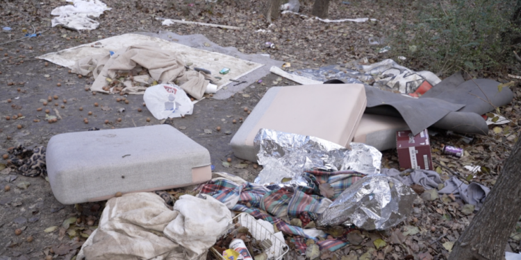 HOMELESS ENCAMPMENT SOUTH TULSA