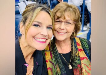 Nancy Guthrie and Savannah Guthrie posing together for a photo.