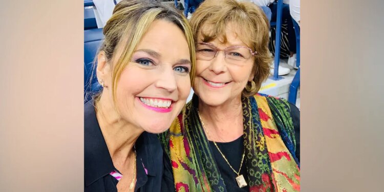Nancy Guthrie and Savannah Guthrie posing together for a photo.