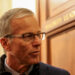 John Thune speaks with reporters following Senate votes regarding a dispute over immigration enforcement, and with a parti...