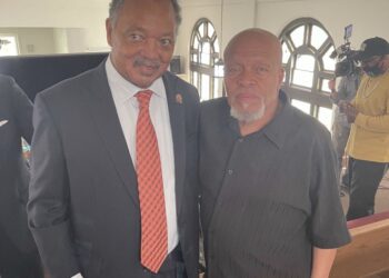 Jesse Jackson and Bobby Eaton