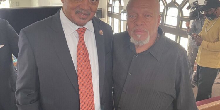 Jesse Jackson and Bobby Eaton