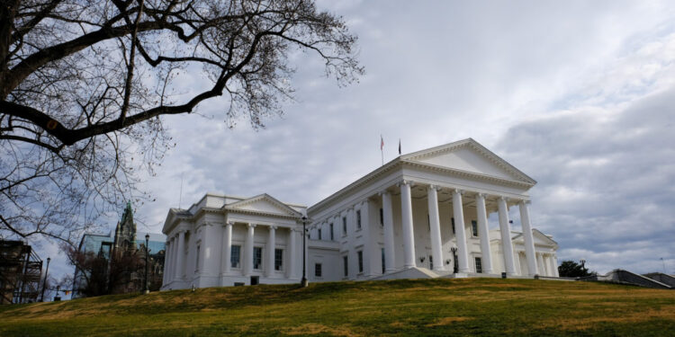 The Virginia State Capitol, the seat of state government of the Commonwealth of Virginia, is pictured in Richmond, Virgini...