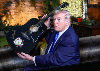 U.S. President Donald Trump visits Graceland, the home of Elvis Presley, in Memphis