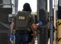 Federal agents unload detainees at the Broadview ICE detention center