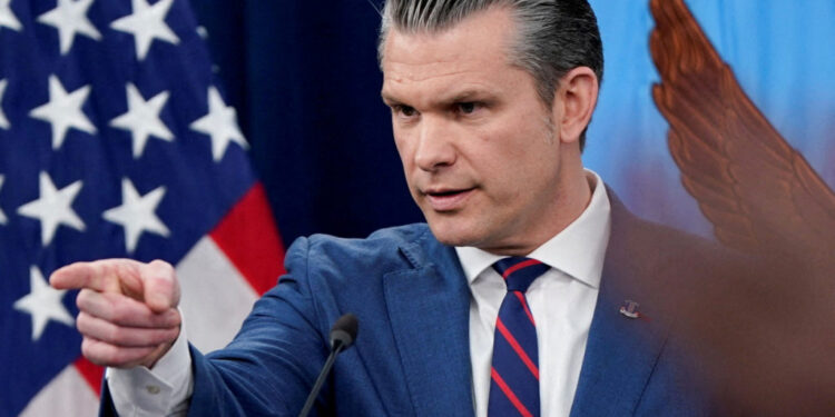 Briefing amid the U.S.-Israeli conflict with Iran, at the Pentagon in Washington, D.C.