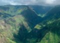 An area near the Na Pali Coast on the island of Kauai in Hawaii