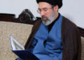 FILE PHOTO: Mojtaba Khamenei visits Hezbollah's office in Tehran