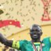 Senegal FA president Abdoulaye Fall at a media conference