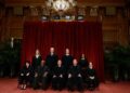U.S. Supreme Court justices Amy Coney Barrett, Neil M. Gorsuch, Brett M. Kavanaugh, Ketanji Brown Jackson, Sonia Sotomayor...