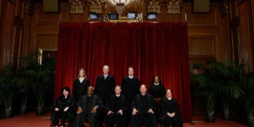 U.S. Supreme Court justices Amy Coney Barrett, Neil M. Gorsuch, Brett M. Kavanaugh, Ketanji Brown Jackson, Sonia Sotomayor...