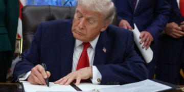 U.S. President Trump signs "Great American Recovery Initiative" executive order at the White House