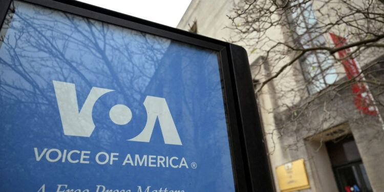FILE PHOTO: The Voice of America building in Washington
