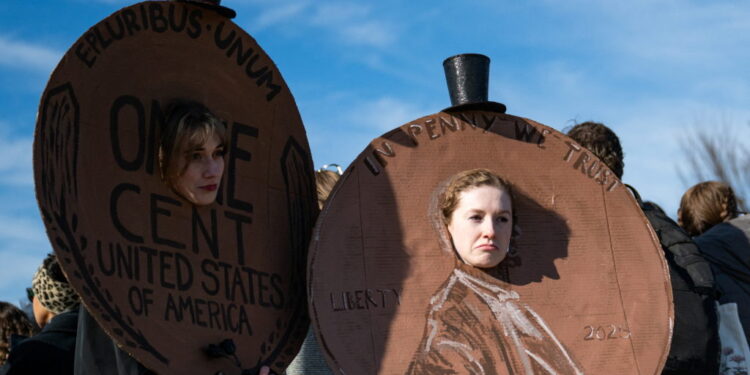 "Funeral for the penny" in Washington