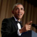 President Barack Obama speaks at the White House Correspondents' Association annual dinner in Washington