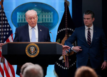 U.S. President Trump holds a press conference in the briefing room at the White House