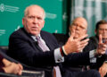 FILE PHOTO: Former CIA director John Brennan speaks during a forum on election security titled in Washington.