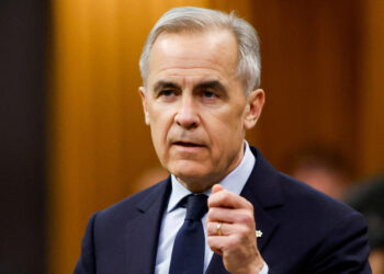 FILE PHOTO: Canada's Prime Minister Mark Carney speaks during Question Period in Ottawa