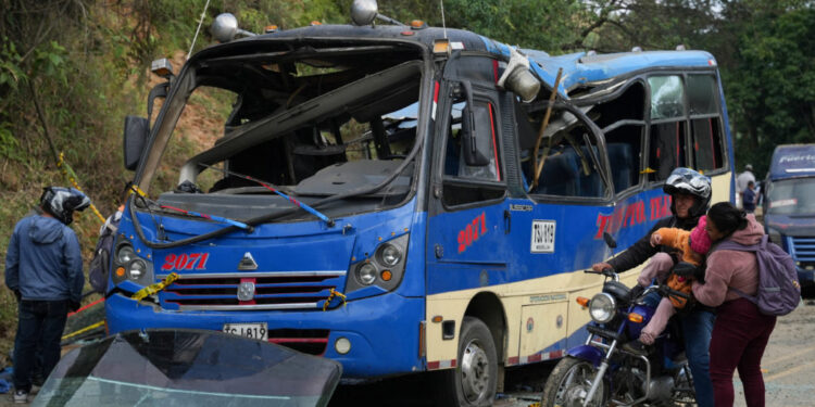 Aftermath of a deadly explosives attack in Colombia