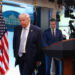 U.S. President Trump holds a press conference in the briefing room at the White House