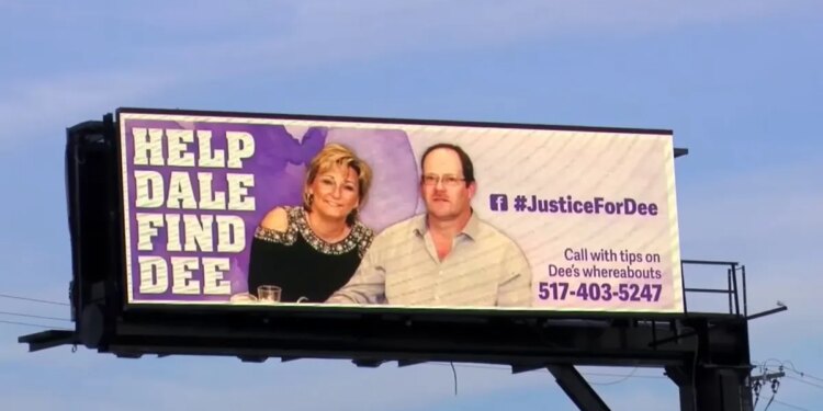 A billboard reads "Help Dale Find Dee"