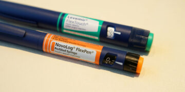 Insulin supplies are pictured in the Manhattan borough of New York City,