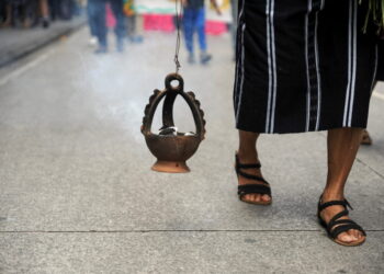 'March of the Flowers' against the political persecution of Semilla party, in Guatemala City