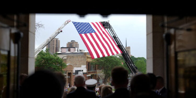 Funeral service of slain Minnesota lawmaker Melissa Hortman and her husband Mark, in Minneapolis