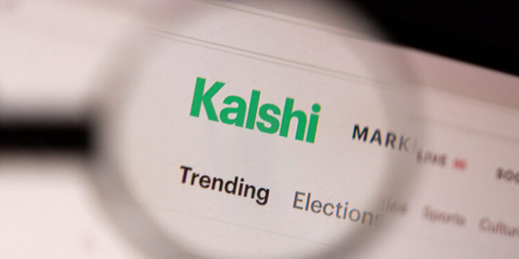 Illustration shows Kalshi logo