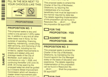 Sample ballot McAlester April 7.png