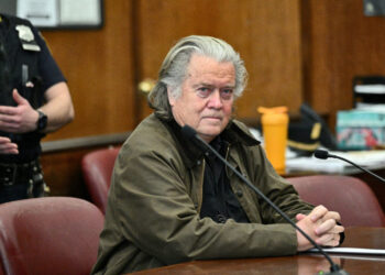 FILE PHOTO: Steve Bannon, former advisor of U.S. President Donald Trump, pleas guilty in fraud case in New York
