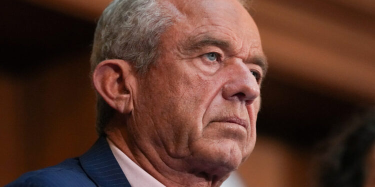 HHS Secretary Kennedy Jr and EPA Administrator Zeldin make an announcement on microplastics, in Washington