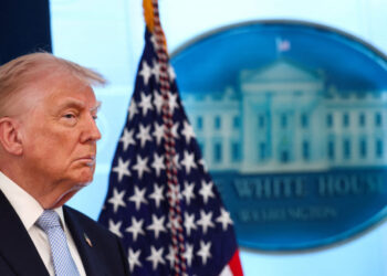 U.S. President Trump holds a press conference in the briefing room at the White House