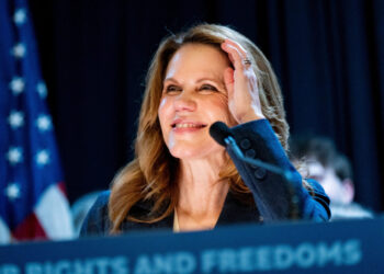 Wisconsin Supreme Court Justice elect Chris Taylor makes remarks to supporters at an election night party for her Supreme ...