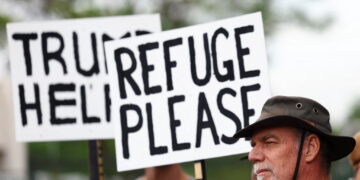 Pro-Trump Demonstration outside the U.S. Embassy in Pretoria