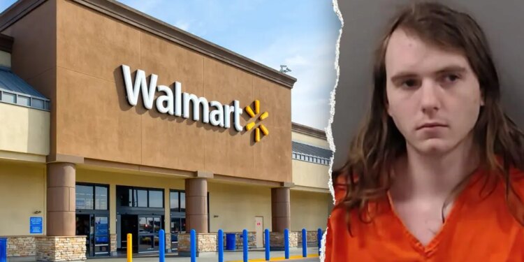 Split image of Aaron Bynum and Walmart location