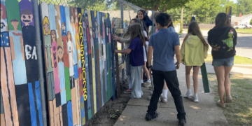 Fifth graders at Leisure Park