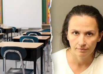 Samantha J. Watson booking photo and classroom