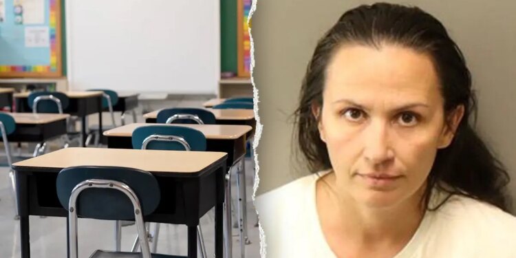 Samantha J. Watson booking photo and classroom