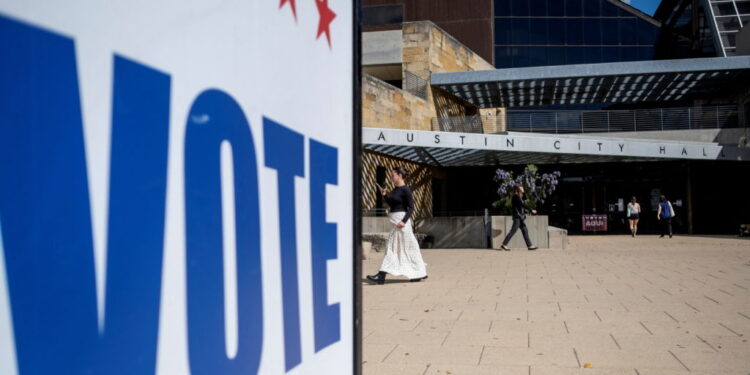 Texas primary election in Austin