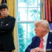 U.S. President Donald Trump and Elon Musk attend a press conference at the White House
