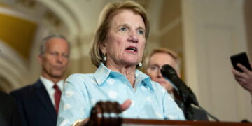 Senate leaders hold a press conference following their weekly policy lunches lunch on Capitol Hill in Washington, D.C.