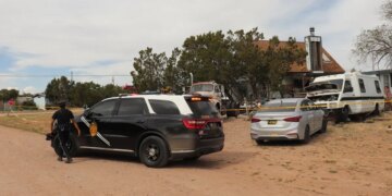 New Mexico State Police respond to home in Mountainair, N.M.