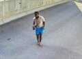 Minnesota Medicaid fraud suspect Muhammad Abdulqadir Omar fleeing FBI in surveillance video