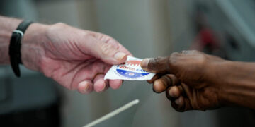 FILE PHOTO: Early voting during primary election in Brooklyn, New York