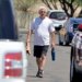 Pima County Sheriff Chris Nanos leaving a gym in Tucson, Arizona