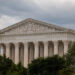 U.S. Supreme Court building on a cloudy day in Washington