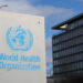 A view shows The World Health Organization (WHO) headquarters in Geneva