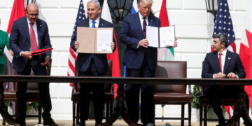 FILE PHOTO: U.S. President Trump hosts leaders for Abraham Accords signing ceremony at the White House in Washington